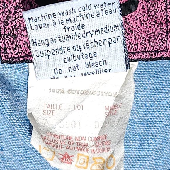 VINTAGE 1980s BRAVE NEW WORLD DRESS Denim Size Small Shoulder Pads Futuristic - Picture 6 of 9